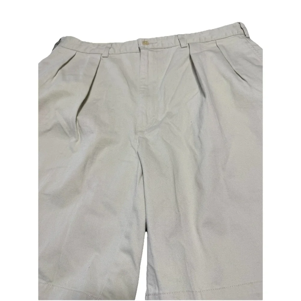 Polo‎ Ralph Lauren Men's Tyler Khaki Beige Pleated Chino Shorts, Size 36